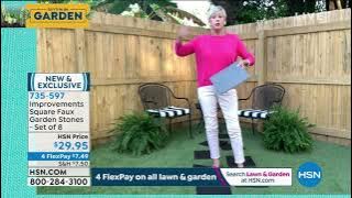 Improvements Square Faux Garden Stones  Set of 8