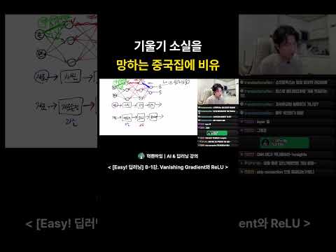 기울기 소실을 망하는 중국집에 비유