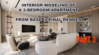 Interior Modeling of a 3-Bedroom Apartment | Doors Placement & Wall Out Setup – Part 3