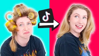 I Spent $75 Following a TikTok Tutorial for "Straight But Bouncy" Hair | ft. REGRETS