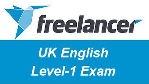 Freelancer.com UK English Level-1 Test Answers
