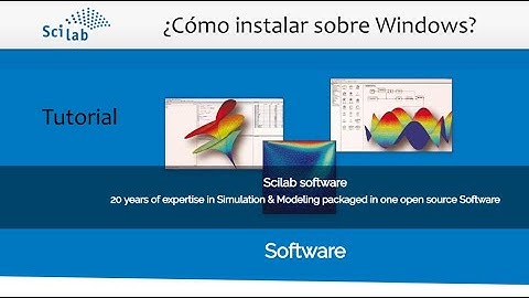 Instalación de Scilab en Windows.