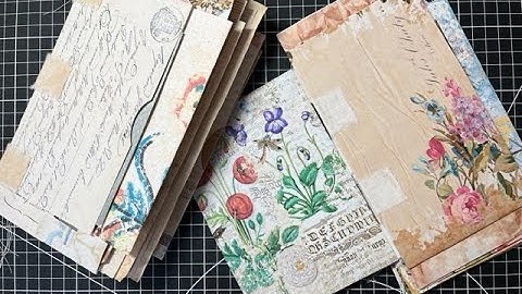 TN Style Tab Envelope Journal - Putting Together the Tabbed Envelopes