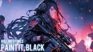 🎵Nightcore - Paint It, Black 🎧The Rolling Stones 🎨AI illustration by f-foxx 🎶Lyric [Vol.119]