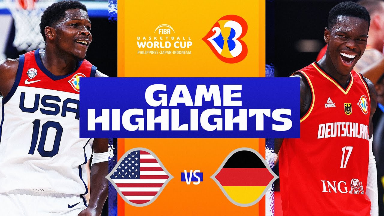 USA vs GERMANY #FIBAWC GAME HIGHLIGHTS September 8, 2023