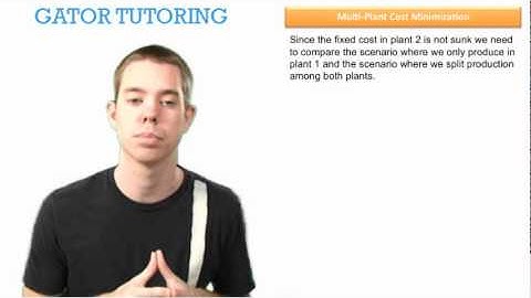 Multi Plant Cost Minimization 2