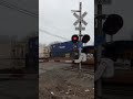 2 CSX trains Meet with horn salute.