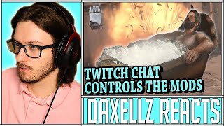 Daxellz Reacts to DougDoug I'm trying to take a bath, but Twitch Chat keeps assassinating me.