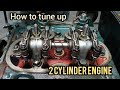 how to tune-up 2 cylinder engine without timing mark/paano mag tune-up ng 2 cylinder na makina