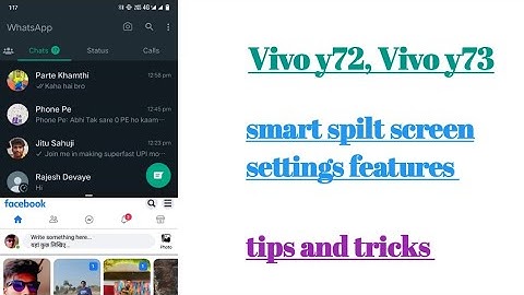 Vivo y72, y73 samart spilt screen settings features tips and tricks