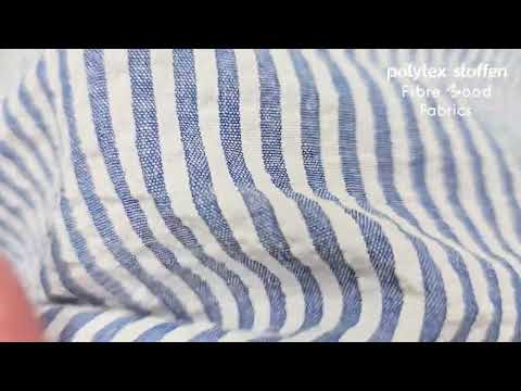 Woven pl/co seersucker stripes vidéo