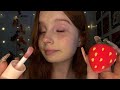 ASMR Sweet Friend Does Your Strawberry Girl Makeup 