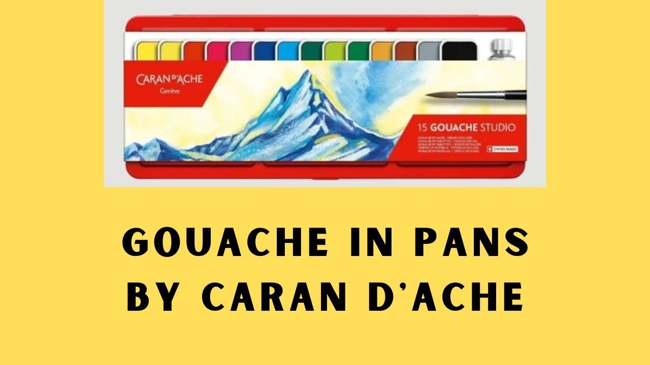 Caran D'Ache Gouache Review (Tubes & Pans) - The Fearless Brush