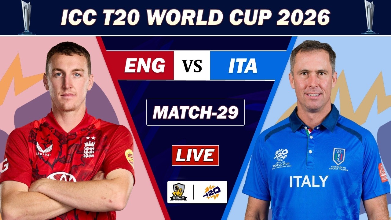 ENGLAND VS ITALY ICC T20 WC 2026 MATCH 29 LIVE | ENG VS ITA LIVE COMMENTARY | ENG VS ITA LIVE | ITA