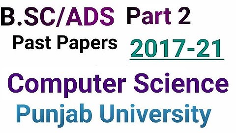 BA Part 2 Computer Studies past papers 2022||BSc Computer Studies part 2 paper|Punjab University