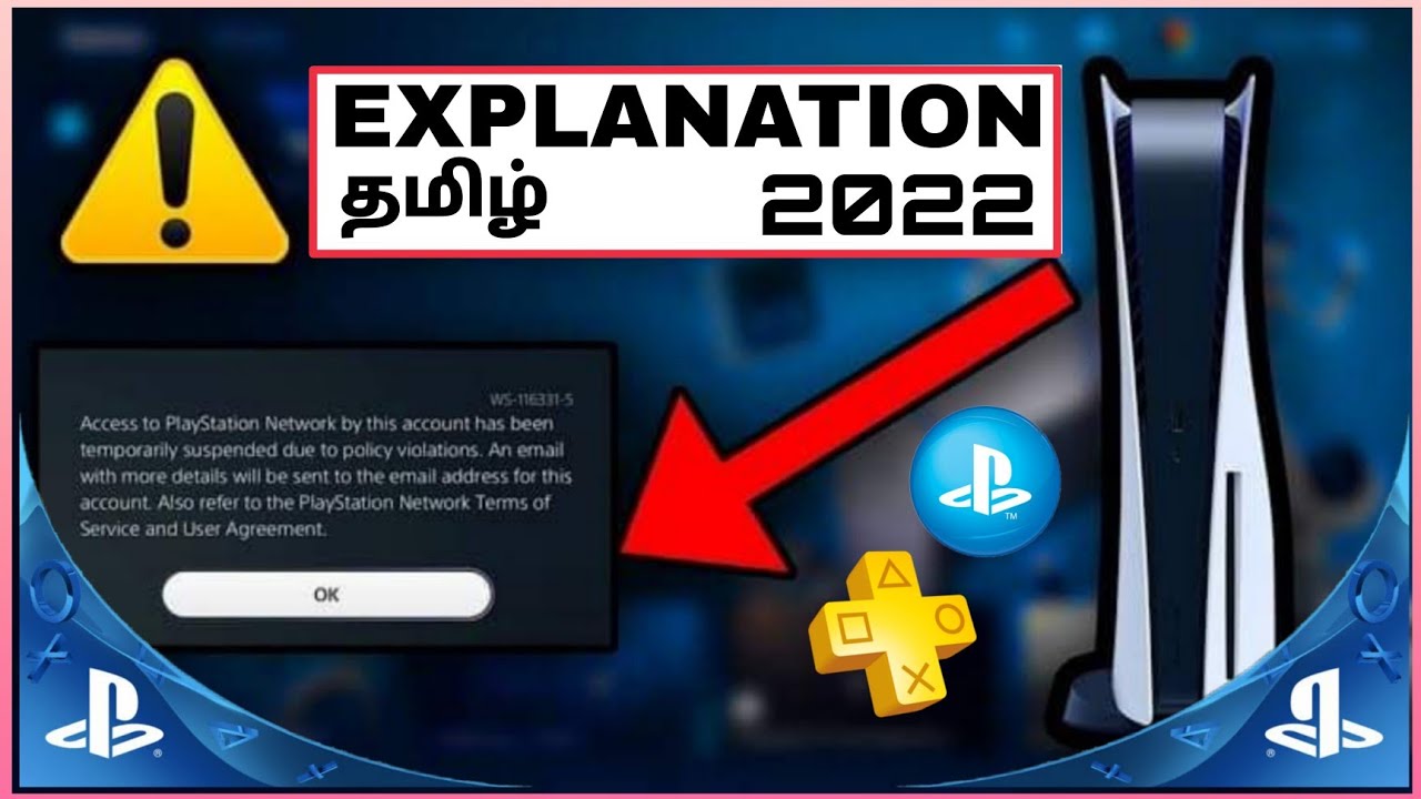 PLAYSTATION ACCOUNT BANNED OR SUSPENDED EXPLANATION TAMIL