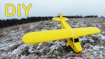 Piper J-3 Cub RC Plane DIY foam ASMR