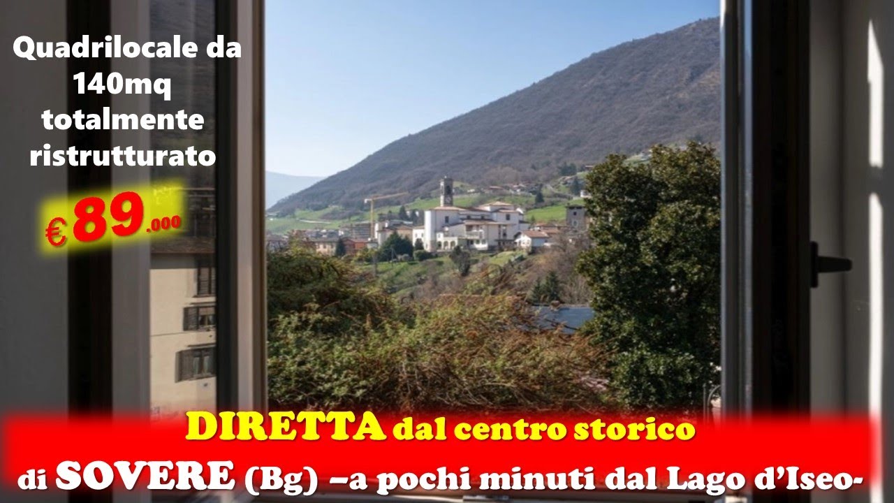 LAGO D’ISEO - SOVERE (BG), Quadrilocale a pochi minuti dallo splendido Lago d'Iseo €89.000