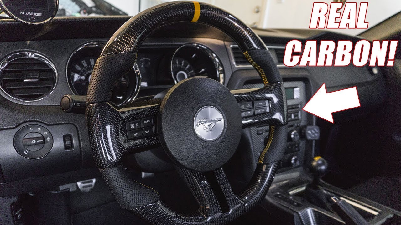 You Guys Asked For It My Carbon Fiber 11 14 Mustang Gt 5 0 Steering Wheel