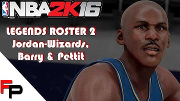NBA 2K16 - How to Create Michael Jordan, Rick Barry & Bob Pettit - Legends Roster 2