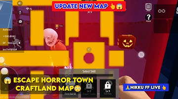 😳 Escape Horor Town Craftland Map Code | best craftland map code 2025 | free fire max map code