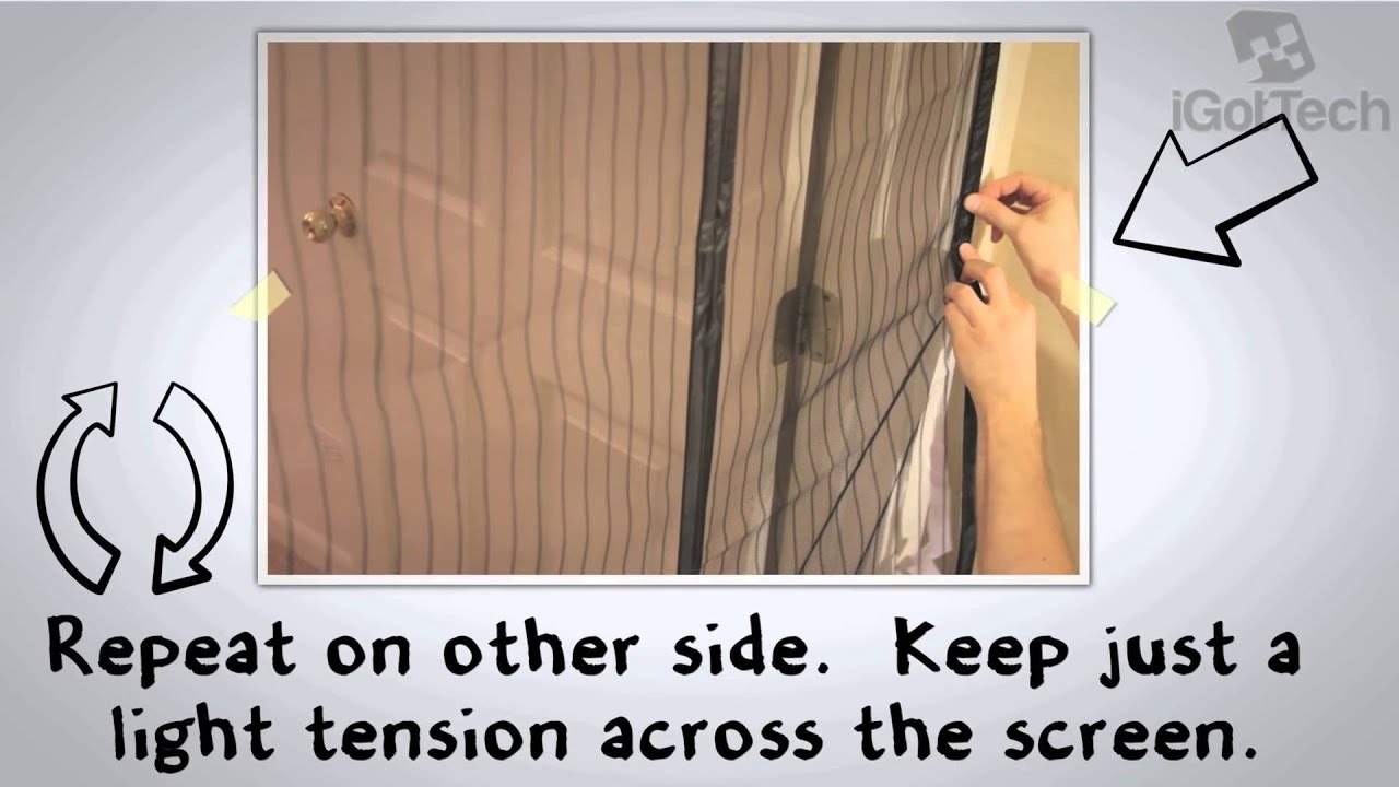 Screen Door Magic Mesh Screen Doors Retractable Door Instant