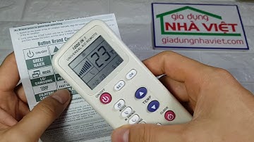 Hướng dẫn cài đặt điều khiển đa năng cho điều hòa Chunghop K-100es 1000 in 1