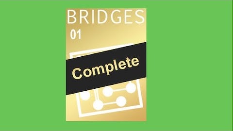 Puzzle Page Bridges Issue 1 Answers