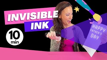 Glow in the Dark Science Experiment - Invisible Ink Experiment - Science Cards Craft