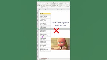 Remove duplicates in Ms Excel #excel #tricks #hitnpro