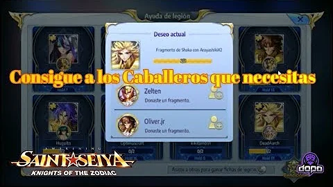 Como conseguir fragmentos Saint Seiya?