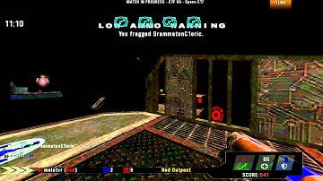 Quake Live CTF4 air rocket + rail frag