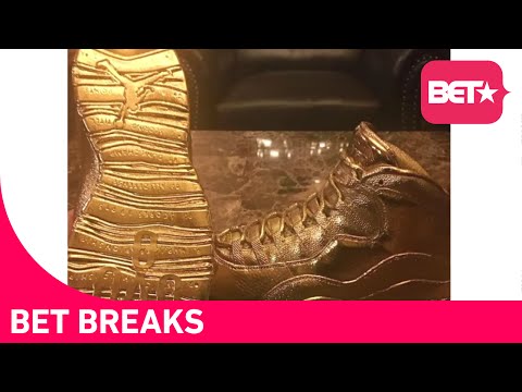 drake gold jordans