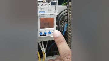 Digital timer timing set up.
