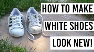 how to clean white adidas superstar shoes