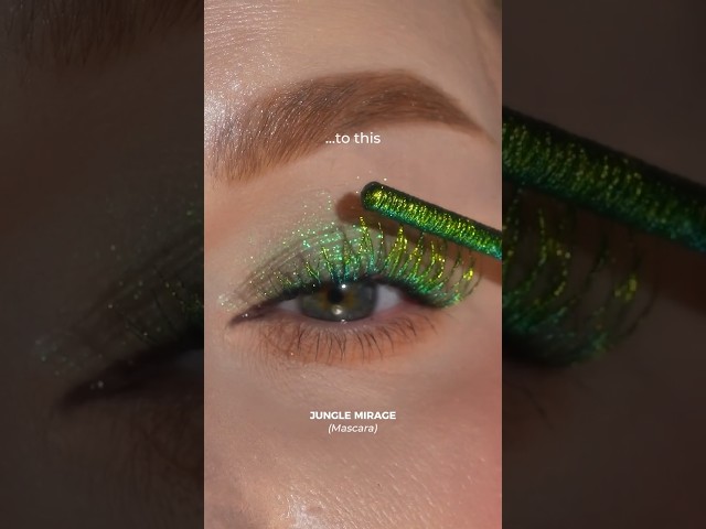 Color - Boring any day!💅✨️⁠ #mascara #colourmascara #rainbowlashes #festival#lashes #glittermascara