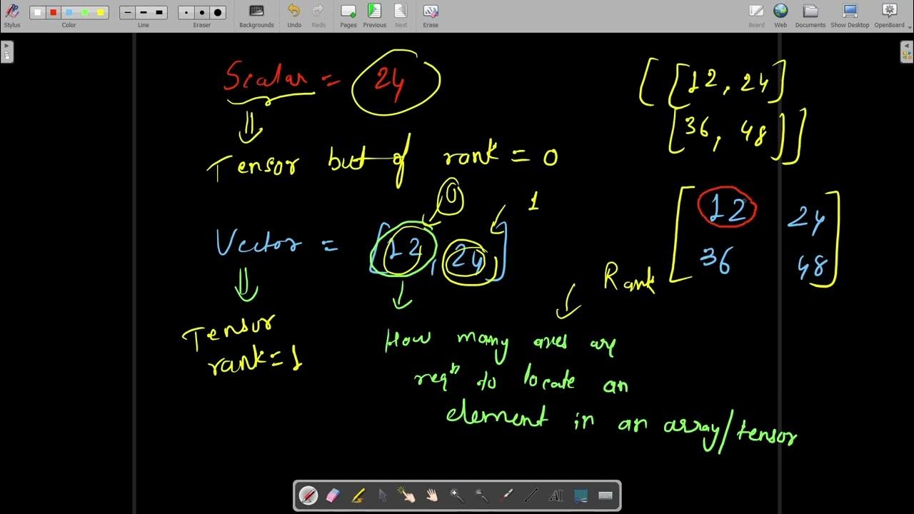 Difference Between Scalar/Vector/Matrix/ and Tensors with Python Hands ...