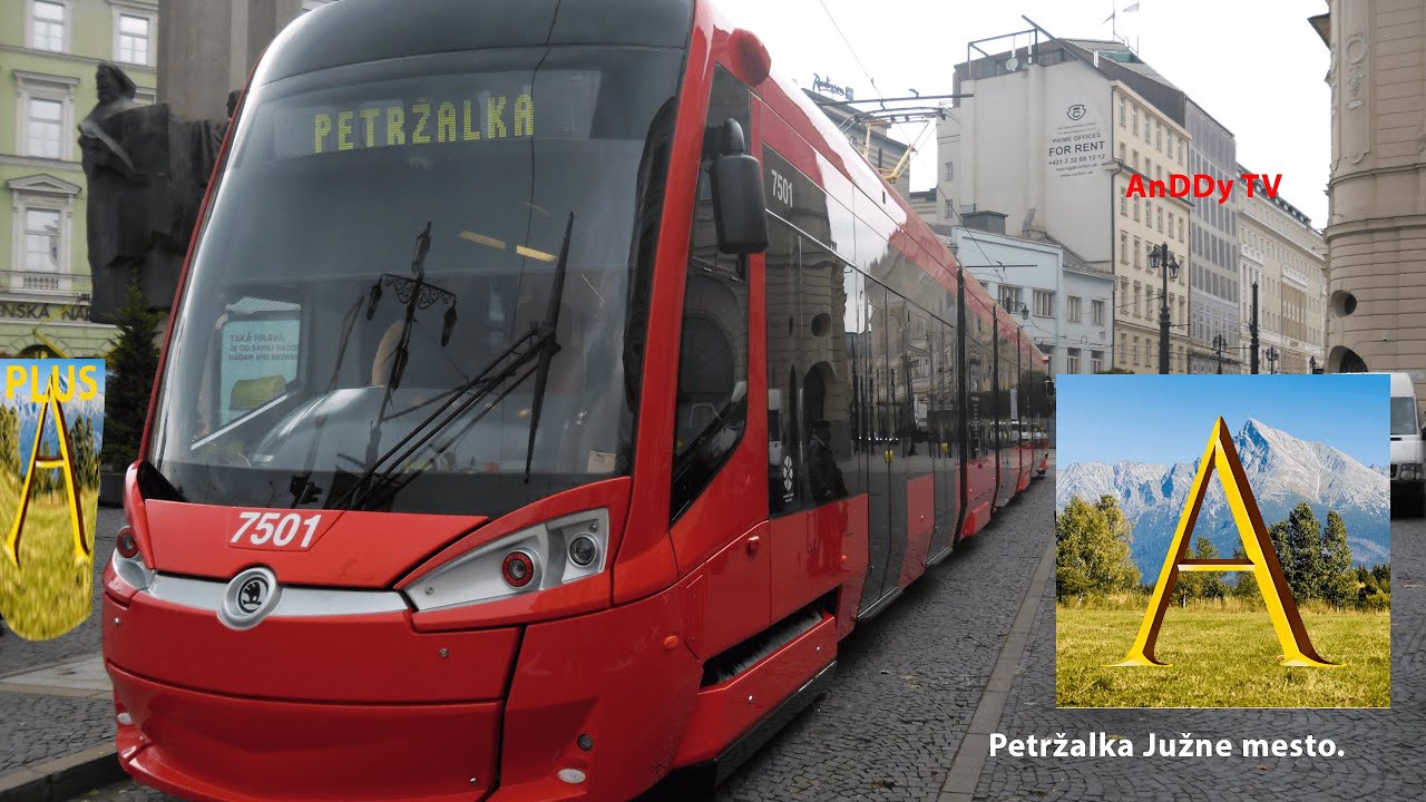 Električka Linka 3 Petržalka Južne mesto
