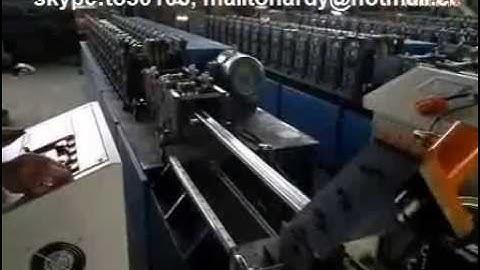 non stop punching and cutting stud and track roll forming machine