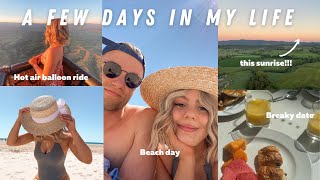 Few days in my life ♡ | Princess polly haul, breakfast date, hot air balloon ride and beach day