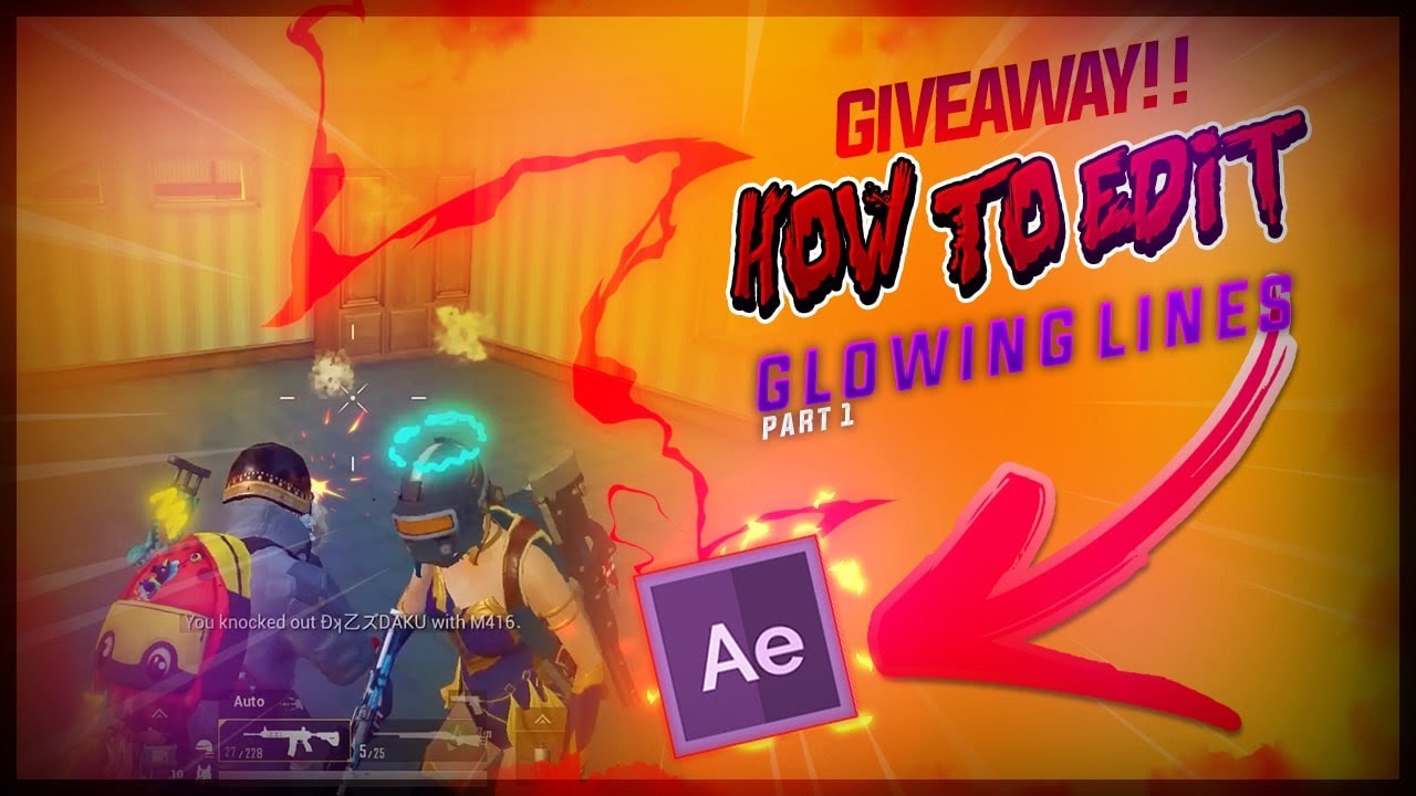 Glowing Lines In Pubg Montage | Scribble Effect | How To Edit | Hindi ...