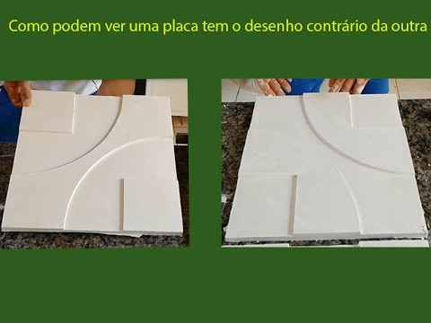 Molde Para Placa De Gesso 3d Feito Em Eva