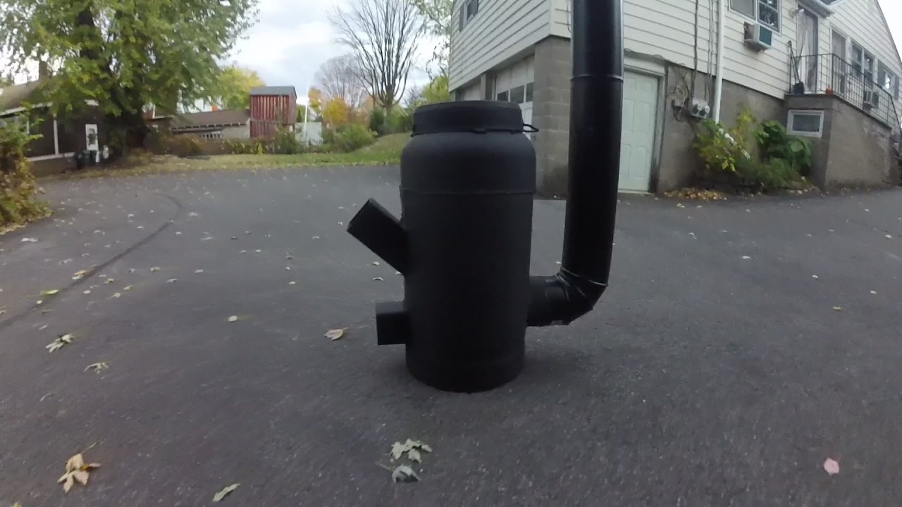 Diy gas bottle rocket stove ( build and burn ) - YouTube