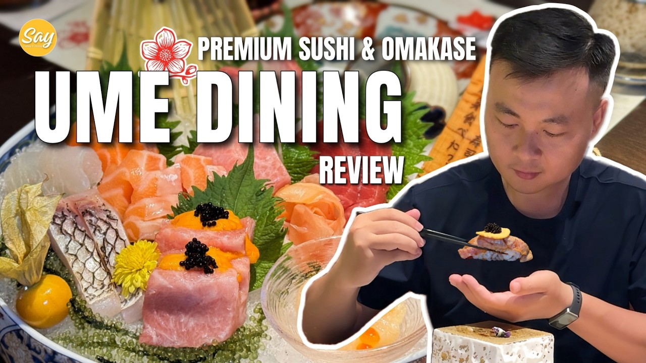 Review UME Sushi & Omakase | Nhum Nhật, Cá Ngừ Otoro, Udon Đuôi Bò Kobe & Set Sashimi Cao Cấp