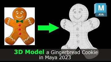 3D Model a Gingerbread Cookie in Maya 2023