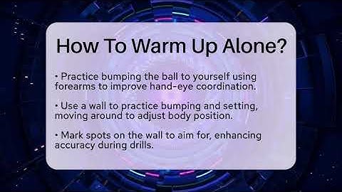 How To Warm Up Alone? - The Volleyball Hub