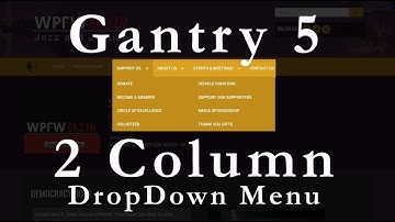 Ganty 5 - 2 Column Dropdown Menu