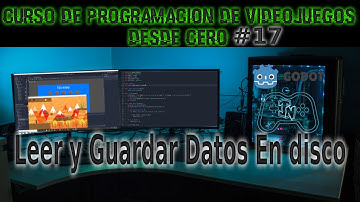 Curso de programación de videojuegos con Godot Engine Parte 17 Leer Y Guardar Datos en el Disco Duro