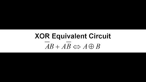 XOR Equivalent Circuit in Boolean Algebra | XOR Gate Explained 13