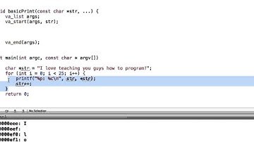 C Programming on the Mac L48 - C String Review